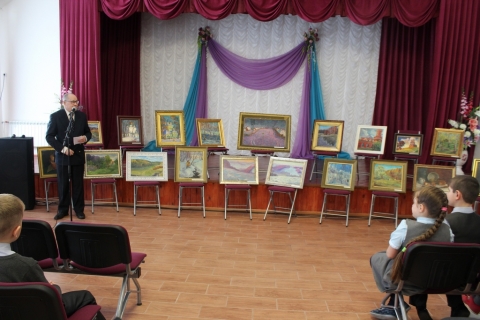 Встреча с художником Г.К. Комаровым