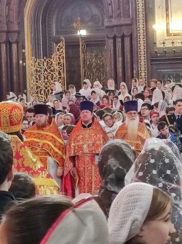 ДЕТСКАЯ ЛИТУРГИЯ В ХРАМЕ ХРИСТА СПАСИТЕЛЯ